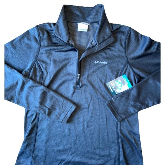 NEW Columbia Park View Grid Fleece Long Sleeve Half-Zip Women's Size Large Gray - Picture 6 of 11